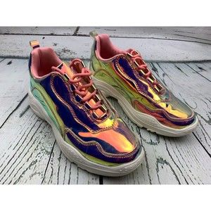 Holographic Iridescent Sneakers Pink Purple 7.5 Party Rave